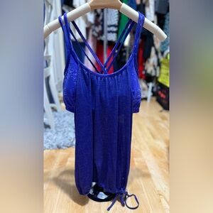 Athleta Bluish Purple Strappy Top Size L